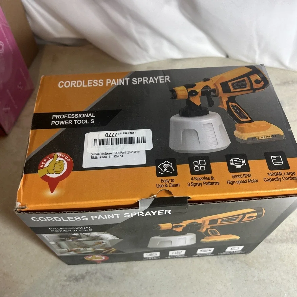 HVLP Cordless Paint Sprayer Battery Not Included!